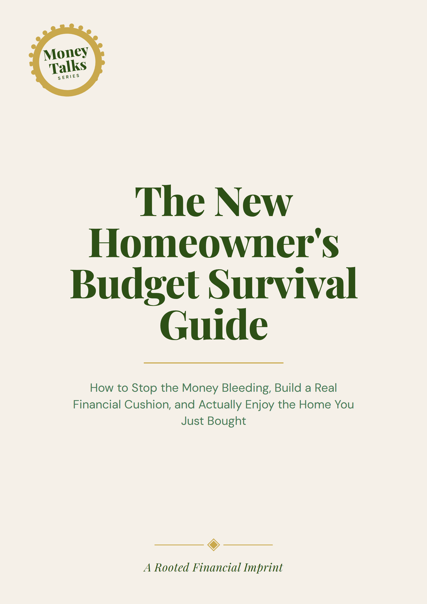 The New Homeowner's Budget Survival Guide